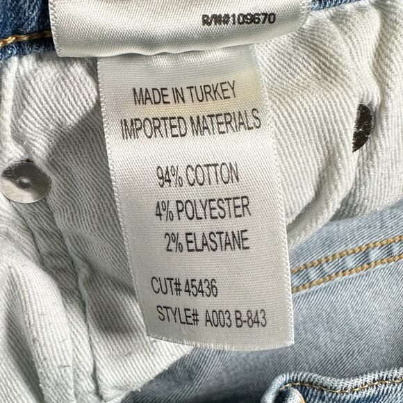 Agolde Sophie High Waist Distressed Skinny Jeans Beyond Blue Women 27 - Picture 6 of 9